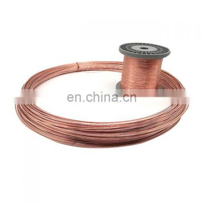 Unstranded 29 swg 14 gauge t2 t4 surface enameled square round ultra thin ground magnetic copper wire