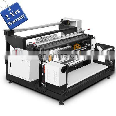 WDHC1600 Automatic polyester gauze film Non-woven Fabric Cloth Roll Trimmer Slitter Cutter Rewinder