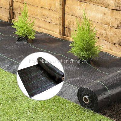 GRS 100GSM 4X200m Virgin Material Black Ground Cover Anti UV PP Woven Geotextile Weed Barrier Landscape Fabric Weed Control Mat for Garden Greenhouse Orchard