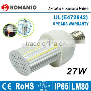 Waterproof LED E27 3000lm 27W LED Corn Street Light Bulb 5 Years Warranty