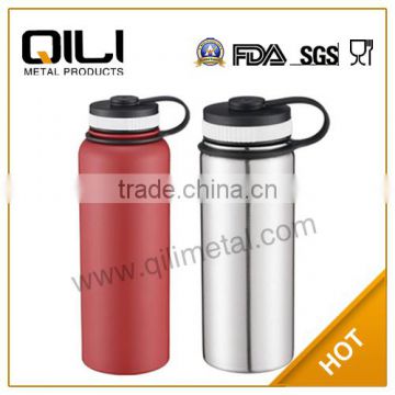 40-Ounce Insulated Wide Mouth Stainless Steel Water Bottle