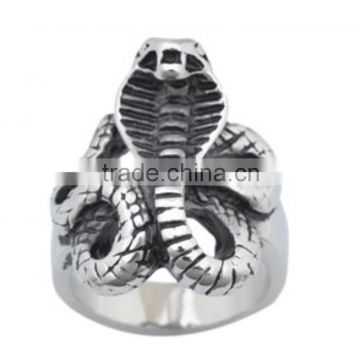 Customized stainless steel snake ring jewelry