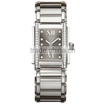2015 new designer analog stainless steel lady watch