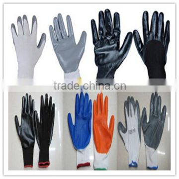 Gold supplier! nitrile rubber coat cheap knit glove