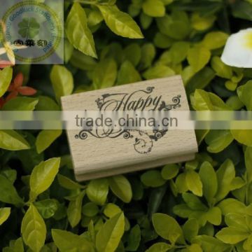 Custom wedding rolling wooden stamp block set