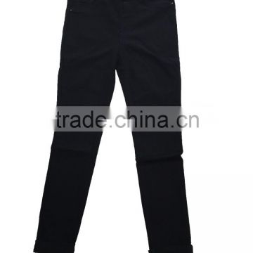 Spring Korean version thin big yards fat mm tide lengthened waist jeans female trousers pencil pants feet pants