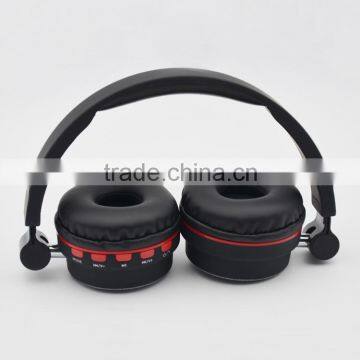 bluetooth stereo headphone with mic bluetooth wireless headphone FM radio SD card CE FCC ROHS
