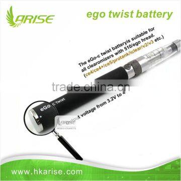 Original Wholesale Newest Big Vapor high quality twist ego battery paypal