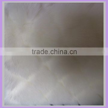 lapin modacrylic fluffy fur jacquard long pile fake fabric