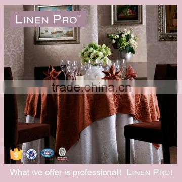 LinenPro White Underlay Table Cloth Elegant Wedding Rosette Table Cloth