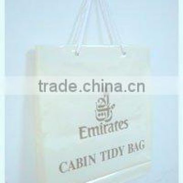 Promotional bag/custom printed frosted shopping bag with rope handle