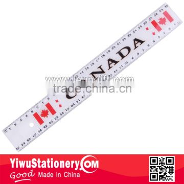 CANADA printing 12 inches plastic ruler