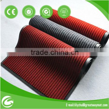 Ribbed PP pvc cleaning mat with PVC backing