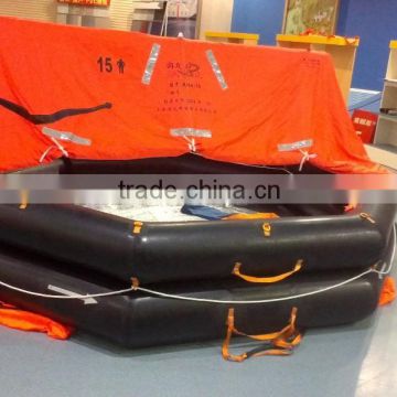 20 person cheap throw-overboard self inflating life raft