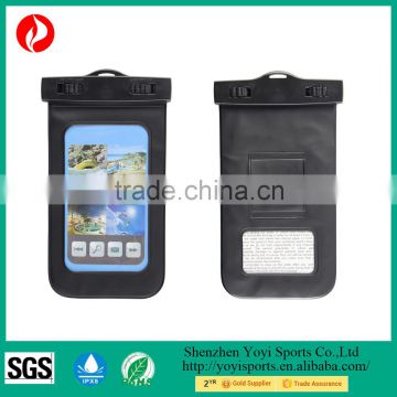 China supplier PVC Material IPX8 phone waterproof pouch dry case with armband