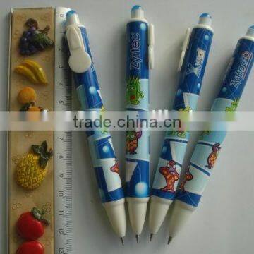 heat tranfer printing plastic ballpoint pen for medical corporation