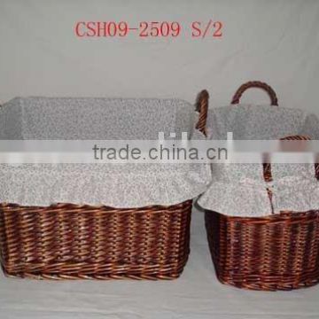 new style of willow storage basket
