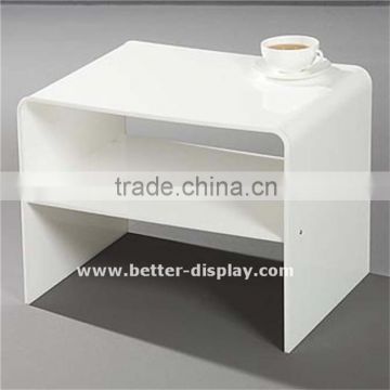 high quality white acrylic side table