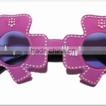 2014 hot fashion lovely novelty party sunglasses with flower shape