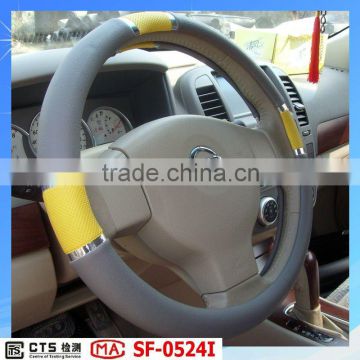 hot sell faux leather PVC/PU car steering wheel covers