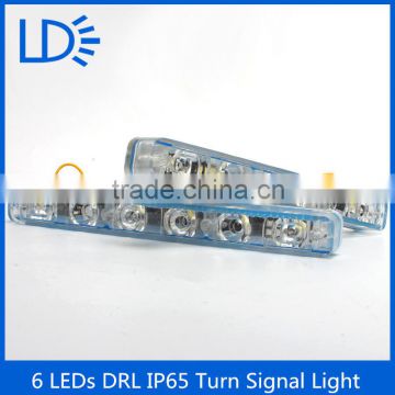 Universal LED DRL Daytime Running Lights + car Turn Signal Indicators light