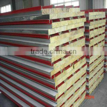 Fire resistance rock wool sandwich panel for wall and roof