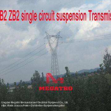 MEGATRO 500KV 5B2 ZB2 single circuit suspension Transmission tower