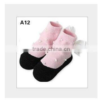 3d pattern colorful cotton fabric baby socks