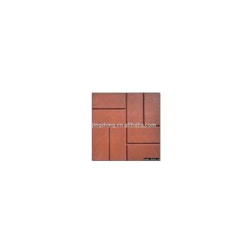 Brick-Top Pattern Rubber Tiles