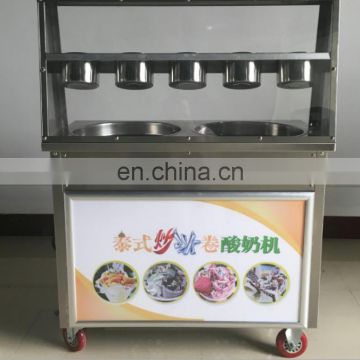 High Capacity Stainless Steel Egypt rolled fry ice cream machine