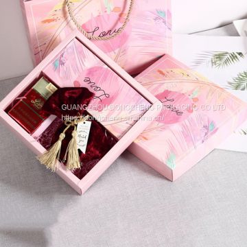 Jewelry pink cute sweet paper packaging boxes