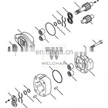 Scavenging Pump For Loader WA400-1 Hydraulic Gear Pump 704-30-34110 Pilot Single Pump