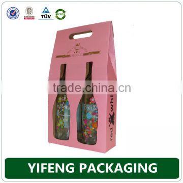 Custom Printed corrugated carton wine box&packing paper box&wine bottle display box