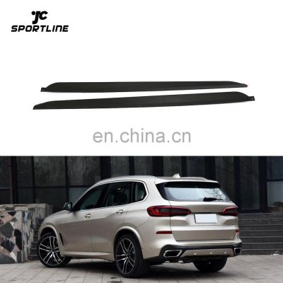 Carbon Fiber X5 G05 Side Skirts Extension for BMW X5 G05 M Sport 2019 P Style