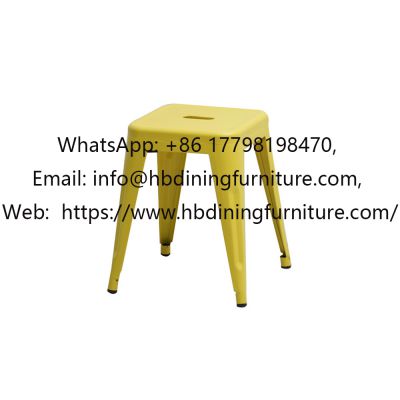 Small low stool iron chair