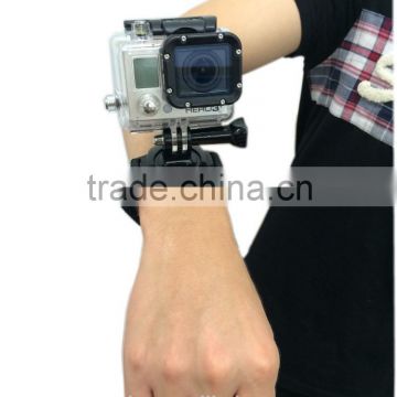 2015 New camera accessories for Gopros Fixed Wrist Hand Arm Holder Strap+Screw 1/4 Mount for Gopros Hero3 2 1 3+ Sports Camera
