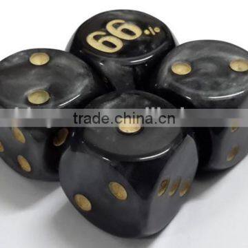 High quality resin swirly effect dice