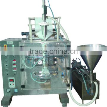 Automatic form fill seal machine collar type with volumetric piston filling system