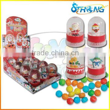 Christmas Santa Claus Crystal Toy with Candy