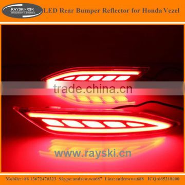 High Quality LED Rear Bumper Reflector for Honda Vezel Hot Selling LED Rear Bumper Lights for Honda Vezel 2015-2016