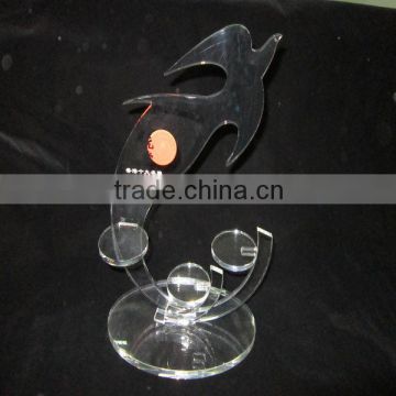 Customized acrylic imitation crystal trophies and medals china