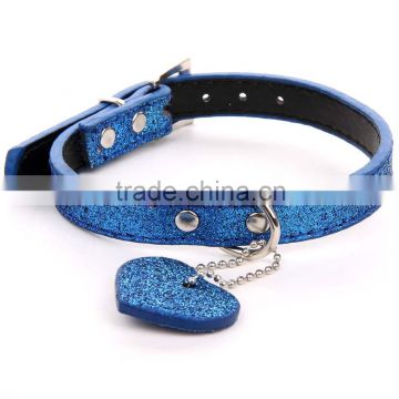 Fashion wholesale navy blue lead pet collar & leash