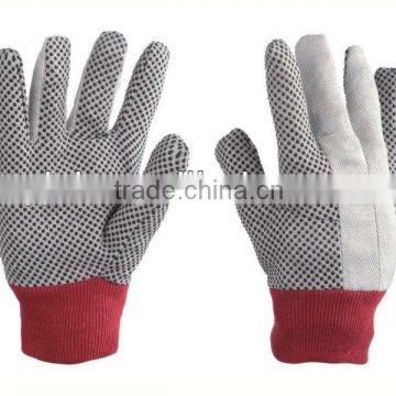 PVC Dots Palm Cotton Drill Glove