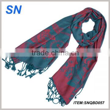 the newest blue printing long hot sale lady scarf