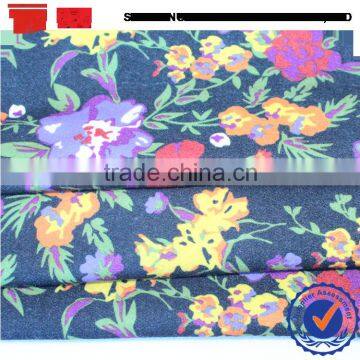 Plain polyester viscose heavy weight outdoor flower print women fabric
