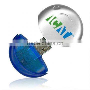 Top Sale OEM Plastic Round Shape USB Flash Drive for Promotion