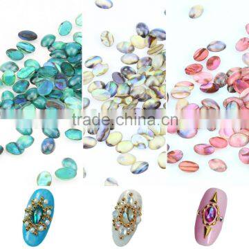 2015 new 3D nail accessories natual abalone shell jewelry stone for nail art decoration ZX:CNS01