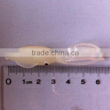 65mm soft luninous plastic squid fishing lure