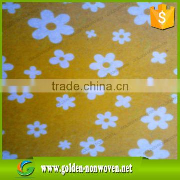 printed 100gsm spunbond non woven fabric,waterproof printed nonwoven fabric in roll for non-woven shopping bag use