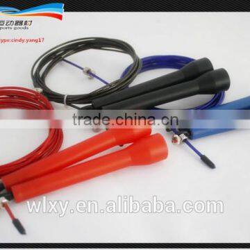 2015 new Speed Jump rope, ball bearing Metal handle, Stainless steel wire